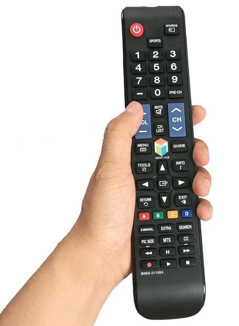 ELTRAZONE "Replacement LCD TV Remote Control BN59-01198X Compatible with Samsung TV UN40JU6500F, UN40JU650DF, UN48JU6500F, UN50JU6401F, UN50JU6500F, UN50JU650DF, UN55JU6500F" - Image 3