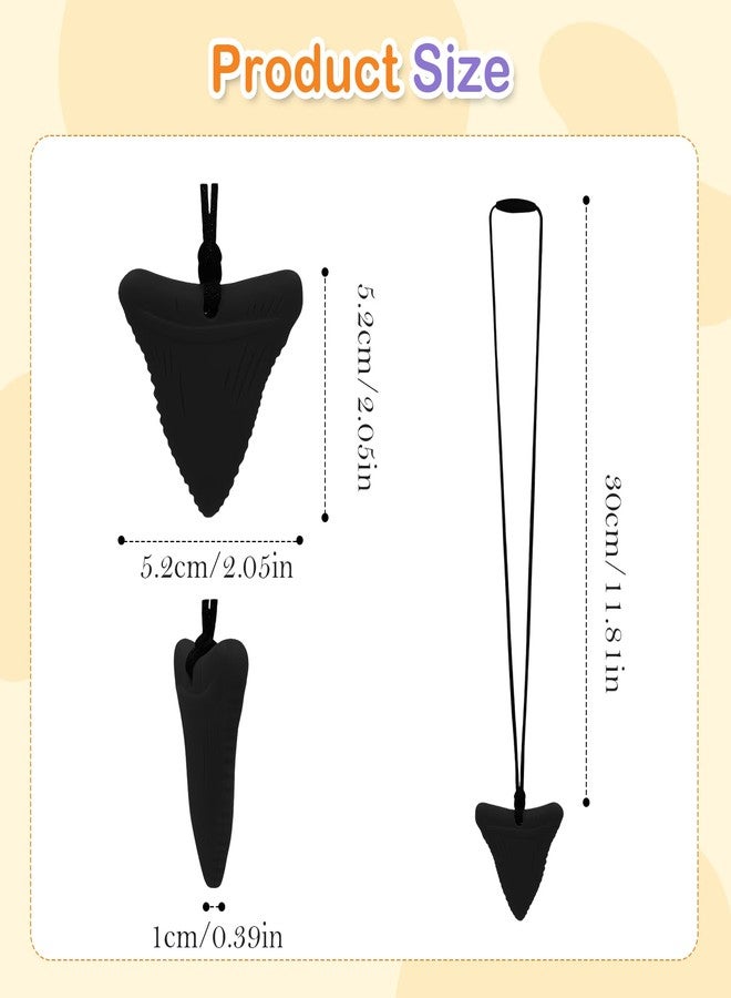 CoolShef قلادتان حسيتان للمضغ من كول شيف | ألعاب حسية من السيليكون للأطفال الذين يعانون من مشاكل المضغ، والتسنين، والتوحد، وفرط النشاط ونقص الانتباه، وحب العض | لعبة مضغ على شكل قلادة تسنين للبالغين لتقليل القلق والتململ - Image 2