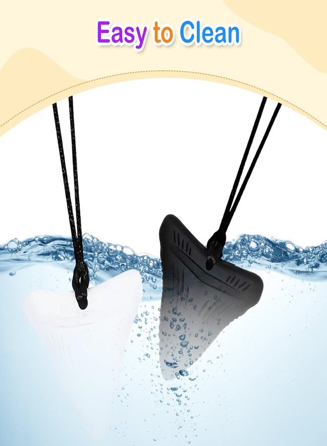 CoolShef قلادتان حسيتان للمضغ من كول شيف | ألعاب حسية من السيليكون للأطفال الذين يعانون من مشاكل المضغ، والتسنين، والتوحد، وفرط النشاط ونقص الانتباه، وحب العض | لعبة مضغ على شكل قلادة تسنين للبالغين لتقليل القلق والتململ - Image 5