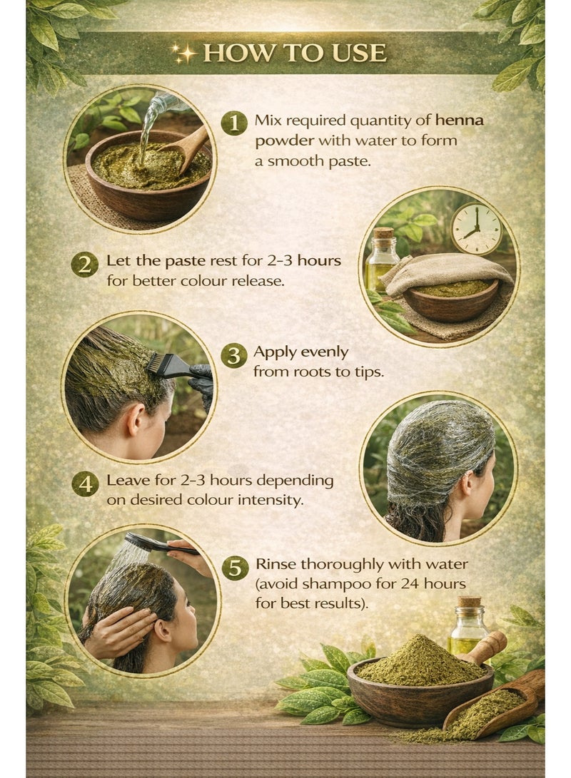 جودريج نوبور حناء 150 جم – حناء طبيعية 100% لتلوين الشعر - Image 4