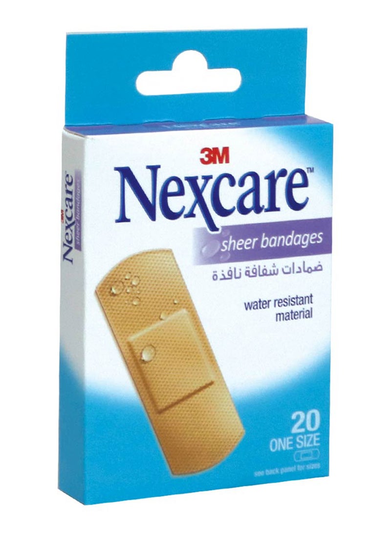 3M Sheer Bandages 20'S