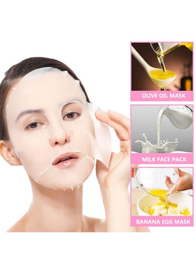 Cayanmydery Ayanmydery 100 Pieces Compressed Facial Mask Sheet Beauty Diy Disposable Mask Paper Natural Cotton Skin Care Wrapped Masks For Home Travel - Image 4