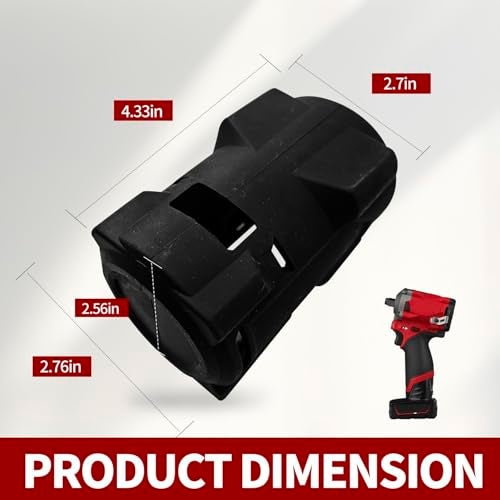 deawater 49-16-2563 Impact Wrench Boot, Protective Rubber Cover for 12V Fuel 1/2 and 3/8 Stubby Impact Wrenches (2562-20 2563-20 2563P-20) - Image 2