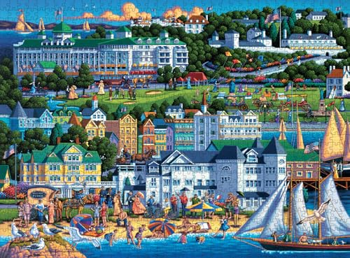 Buffalo Games Eric Dowdle Mackinac Island 1000 Piece Jigsaw Puzzle for Adults Challenging Puzzle Perfect for Game Nights Finished Size is 2675 x 1975 - Image 1