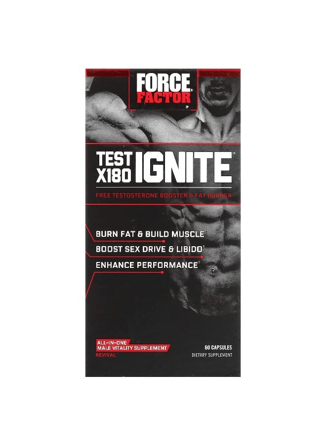Force Factor Force Factor, Test X180 Ignite®, 60 Capsules  - Image 1