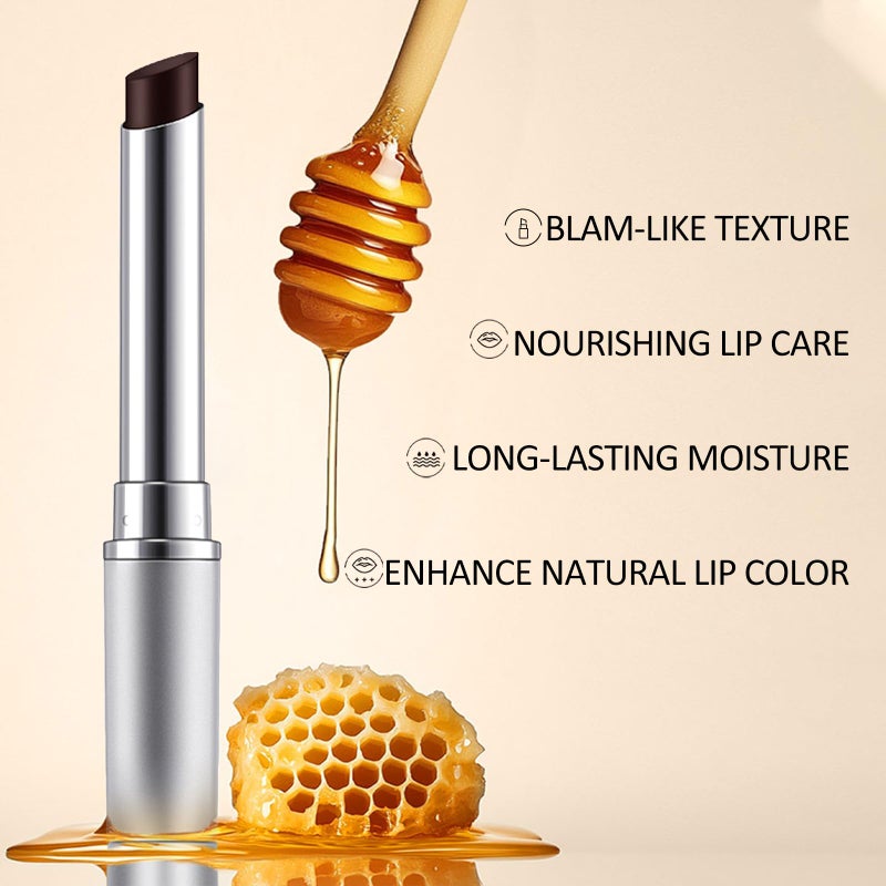Erinde Honey Lipstick Tinted Lip Balm - Hydrating Natural Glossy Lip Balm, Sheer Lightweight Color, Moisturizing Lipstick Makeup Lip Care Balm with a Hint of Natural Black Cherry Tint - Image 4