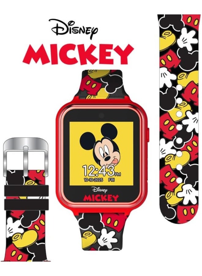 Disney Mickey Mouse Kids Smart Watch Touchscreen with Camera Games Voice Recorder Stopwatch Alarm Timer Fitness Tracker Calculator â€“ Fits Wrist Sizes 5.5" to 8" - Image 4
