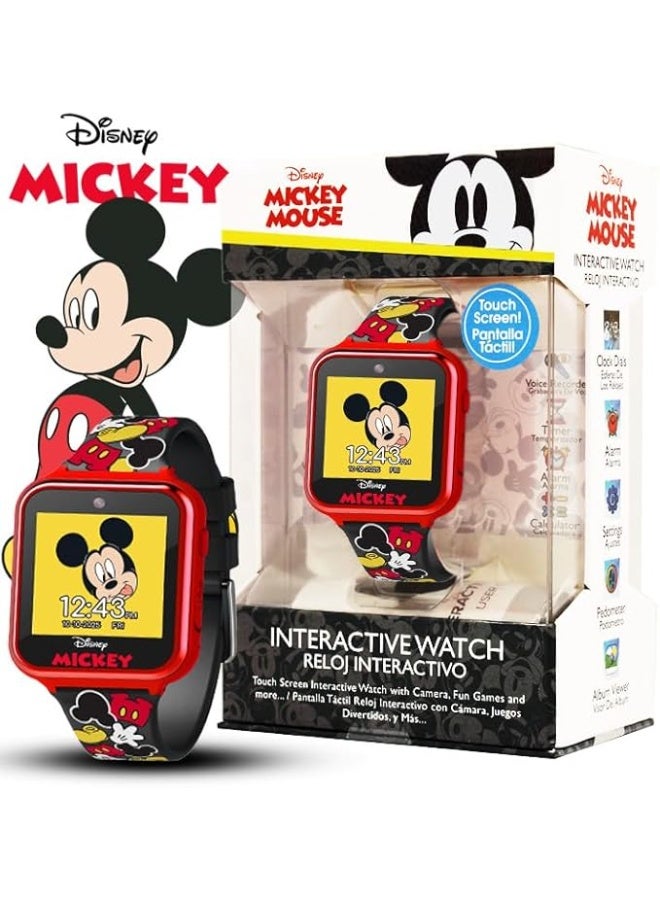 Disney Mickey Mouse Kids Smart Watch Touchscreen with Camera Games Voice Recorder Stopwatch Alarm Timer Fitness Tracker Calculator â€“ Fits Wrist Sizes 5.5" to 8" - Image 3