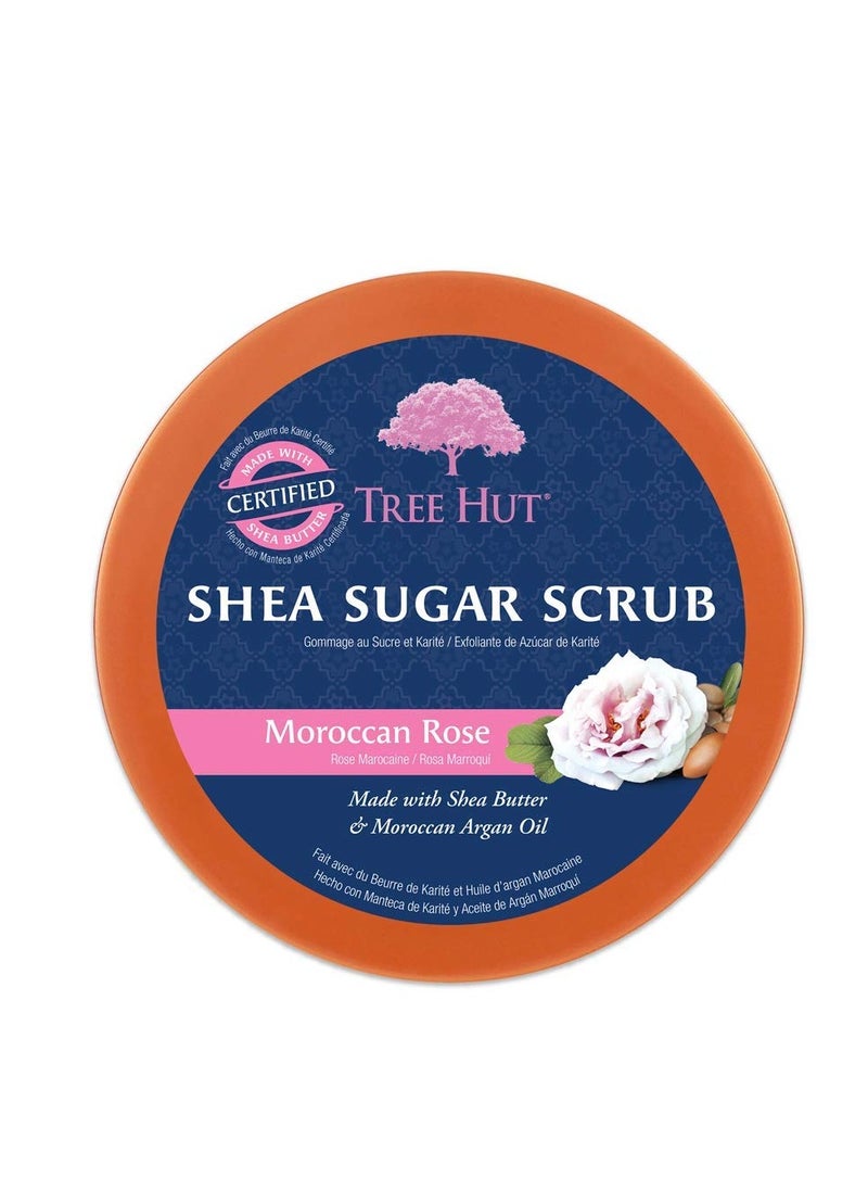 Tree Hut Tree Hut Shea Sugar Scrub Moroccan Rose, 18oz, Ultra Hydrating and Exfoliating Scrub for Nourishing Essential Body Care (Pack of 3)  - Image 2