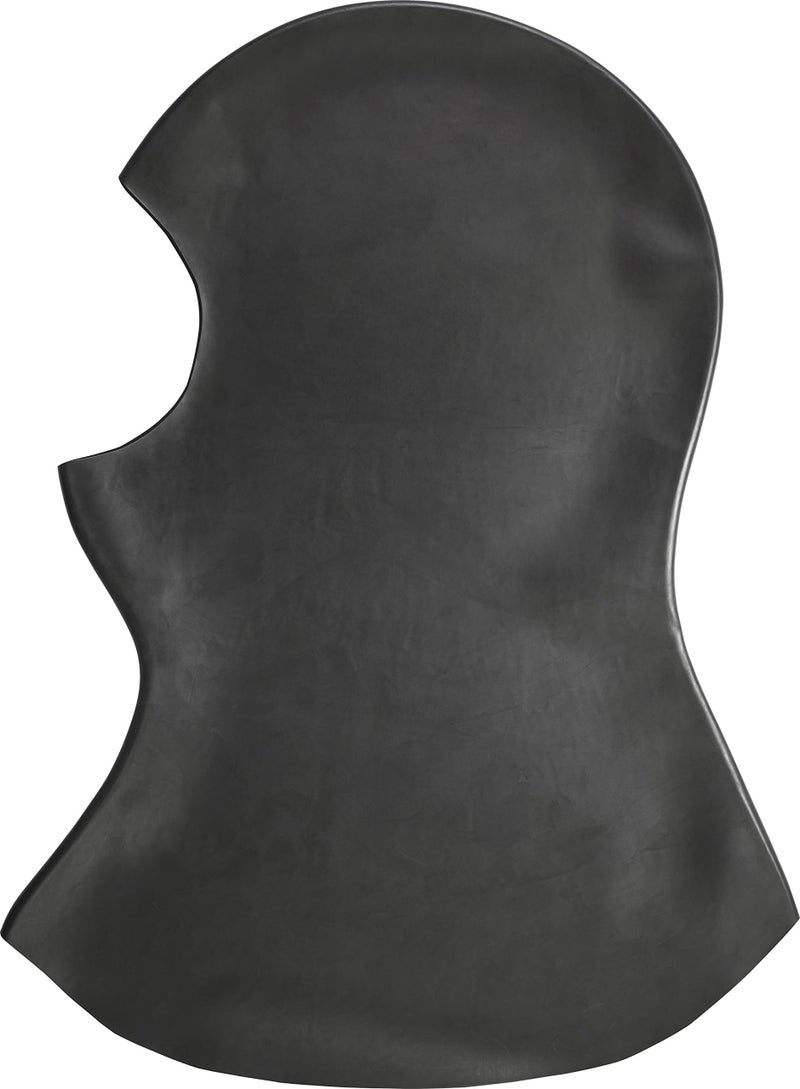 Gear Up Guide غطاء رأس غطس كبير أسود من اللاتكس مع حافة للغواصين - Image 1