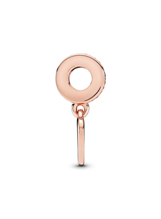 باندورا Engravable Heart Tag Dangle Charm