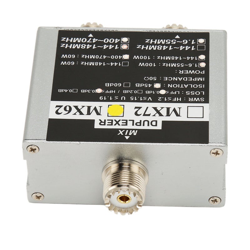 VHF UHF HF Antenna Combiner Duplexer for 2 Transceivers - 3 Frequency Bandpass Filter with Stable Signal for Mobile Radio - Image 5