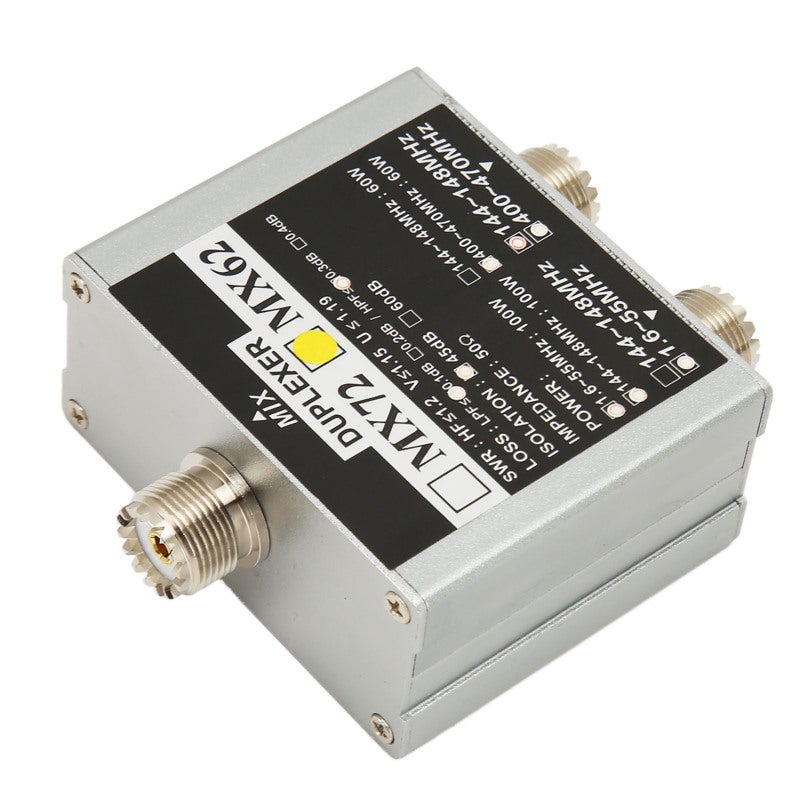 VHF UHF HF Antenna Combiner Duplexer for 2 Transceivers - 3 Frequency Bandpass Filter with Stable Signal for Mobile Radio - Image 3