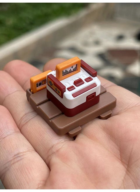 Retro Macintosh Style Backlit Keycaps for Mechanical Keyboard Red (red and white machine)