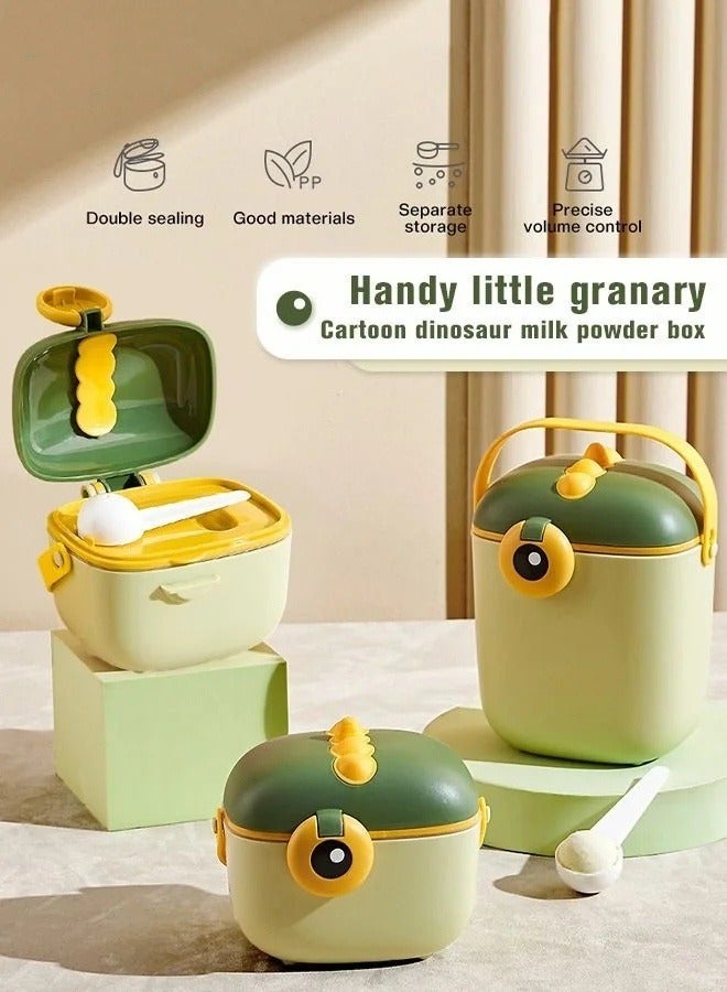 DOOKOO Baby 2PCS Small u0026 Large Portable Travel Milk Formula Dispenser Containers Candy Fruit Snack Storage Container with Scoop and Visual scale, BPA Free - Image 1