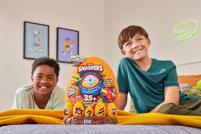 ZURU بيض الديناصورات سماسيرز - صيد البيض المفاجئ مع أكثر من 35 مفاجأة، أضواء وأصوات - السلسلة 1 من زورو - Image 4