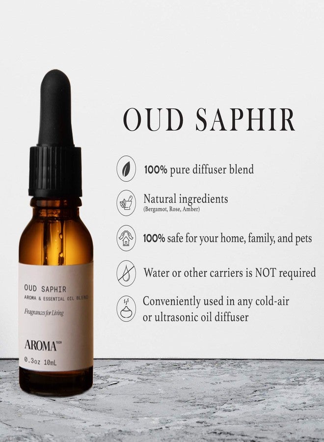 Aromatech Oud Saphir Aroma Essential Oil Blend: Luxury Hotel Inspired Aromatherapy with for Ultrasonic Diffusers & Nebulizers (10 mL) - Image 2