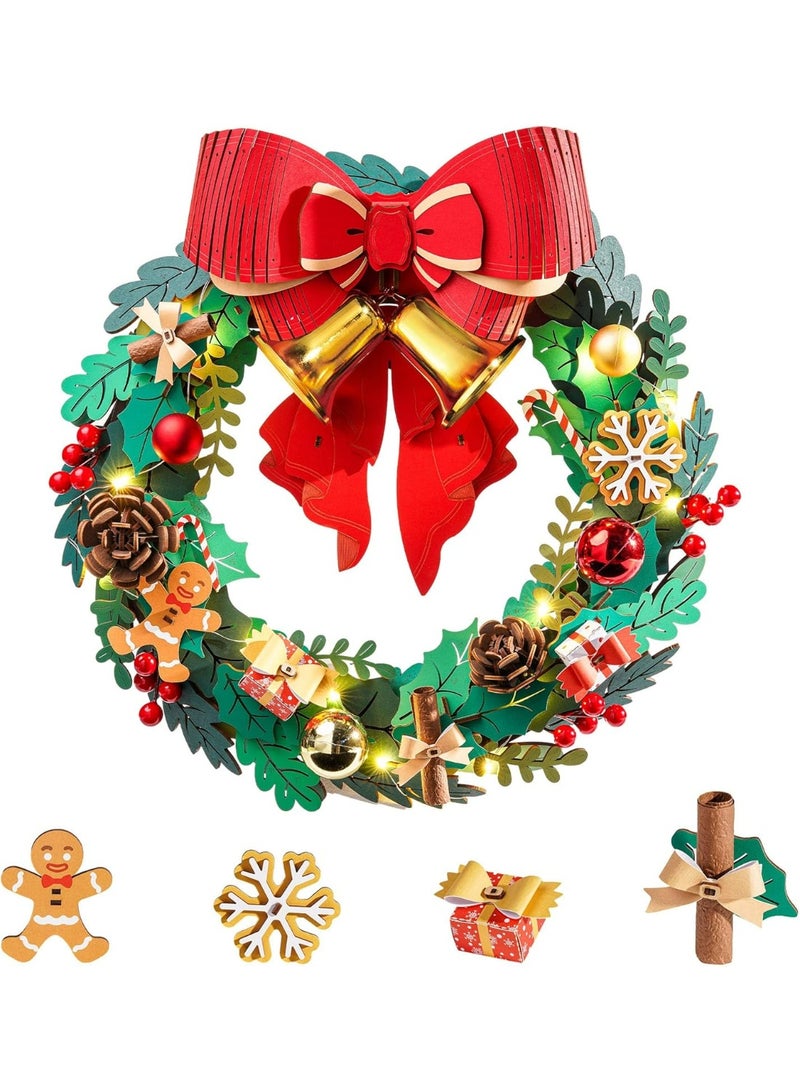 روبوتايم روليف طوق عيد الميلاد خشبي ثلاثي الأبعاد TGL04 - Image 1