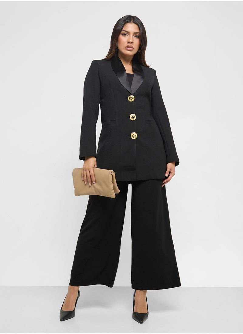 ELLA Blazer With Satin Lapel  - Image 4