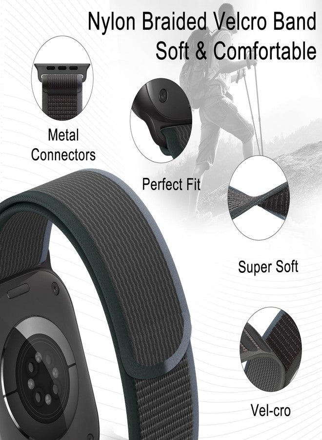 surundo Trail Loop Nylon Band - Compatible with Apple Watch Ultra 2 Band/Ultra Bands 49mm 45mm 44mm Men Women, Braided Elastic Weave Sport Strap for iWatch Ultra 2, iWatch Ultra Series 10 46mm SE/9/8/7/6/5 - Image 2