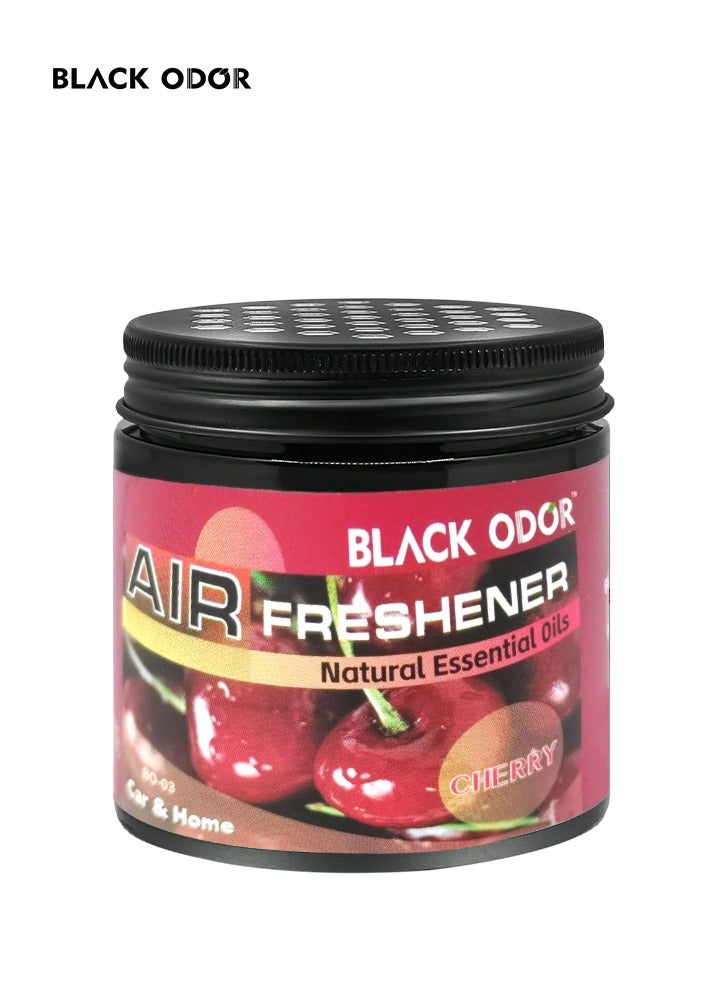 تشيري معطر هواء للسيارة برائحة سوداء 180 جرام من الزيوت العطرية الطبيعية معطر هواء للمنزل السيارة BO03 الكرز - Image 1