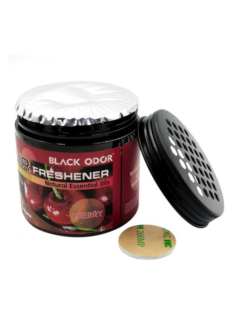 تشيري معطر هواء للسيارة برائحة سوداء 180 جرام من الزيوت العطرية الطبيعية معطر هواء للمنزل السيارة BO03 الكرز - Image 3
