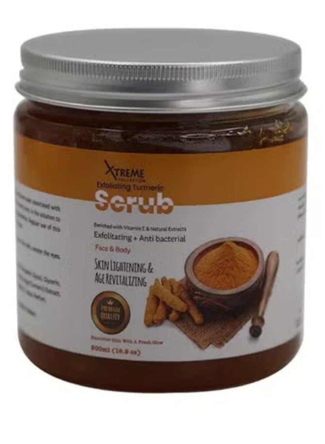Exfoliating Turmeric Skin Lightening Age Revitalizing Face & Body Scrub800ml