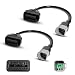 StreytoTek 2 Pcs OBD2 Adapter Cable 6pin to 16pin for BRP Compatible with Bombardier CanAm ATV UTV Motorcycle OBD1 to OBD2 Diagnostic Connector Works for ELM327 Scanner Code Reader - Image 2
