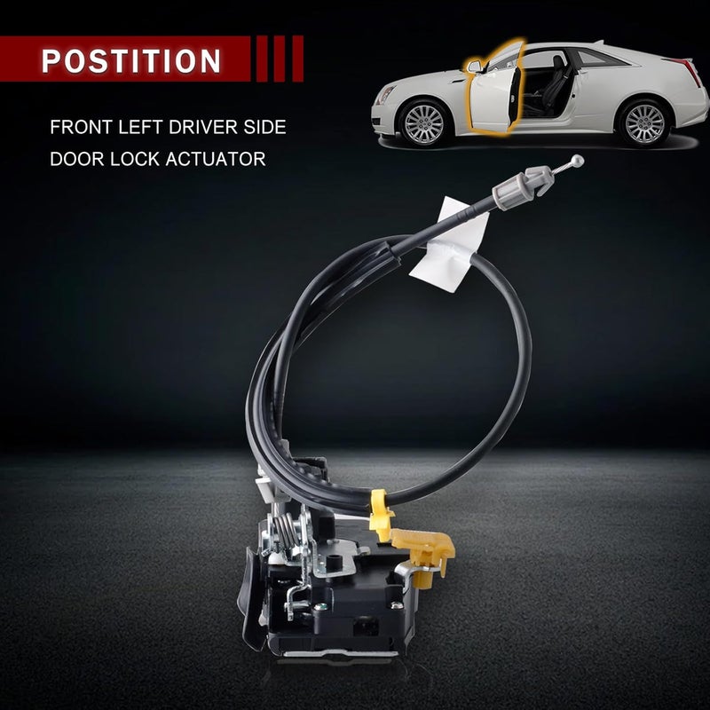Predep Front Left Driver Side Door Lock Latch Actuator for Cadillac CTS 2008-2014 - Image 2