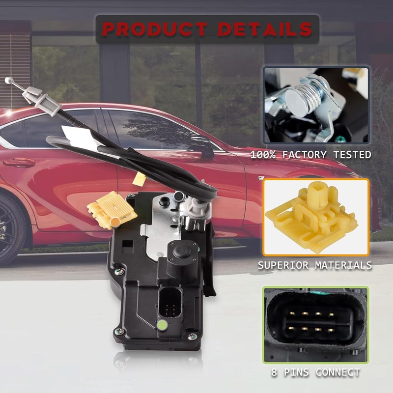Predep Front Left Driver Side Door Lock Latch Actuator for Cadillac CTS 2008-2014 - Image 5