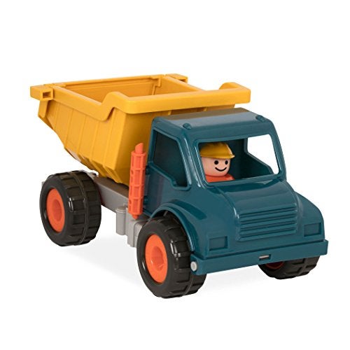 Battat Yellow Dump Truck Classic Toddler Trucks Kids Construction Toys Soft Rubber Wheels 18 Months Dump Truck - Image 1