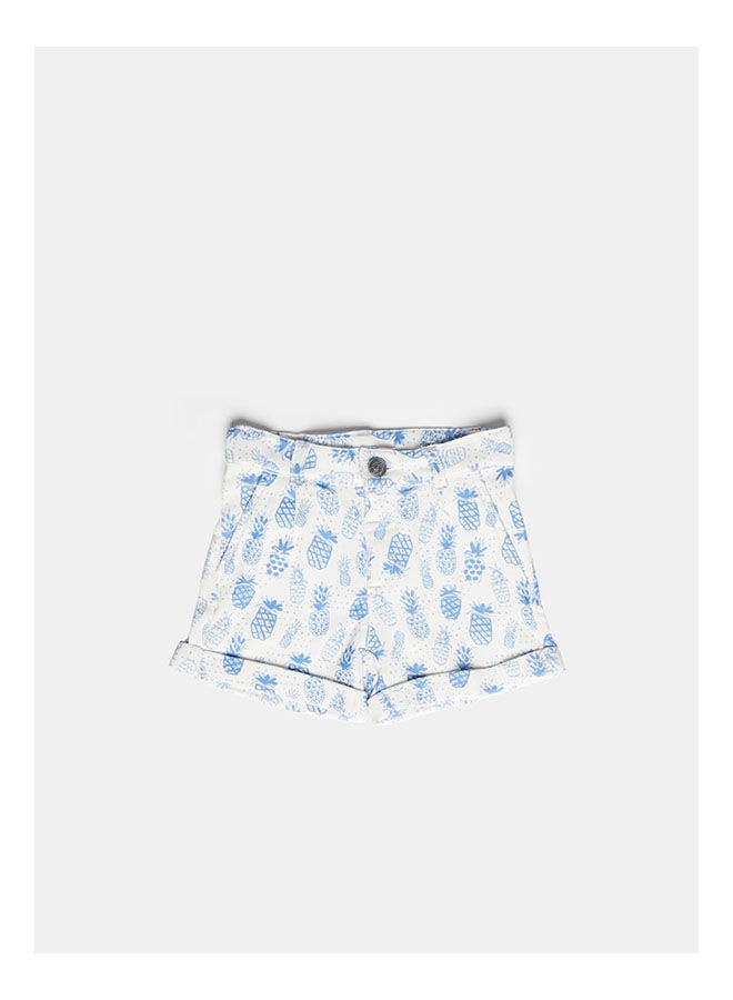 milou Plain Mid-Rise Shorts  - Image 1