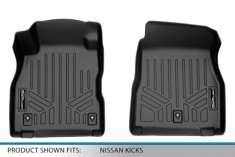 MAX LINER MAXLINER Custom Fit Floor Mats 1st Row Liner Set Black Compatible with 2018-2023 Nissan Kicks - Image 4