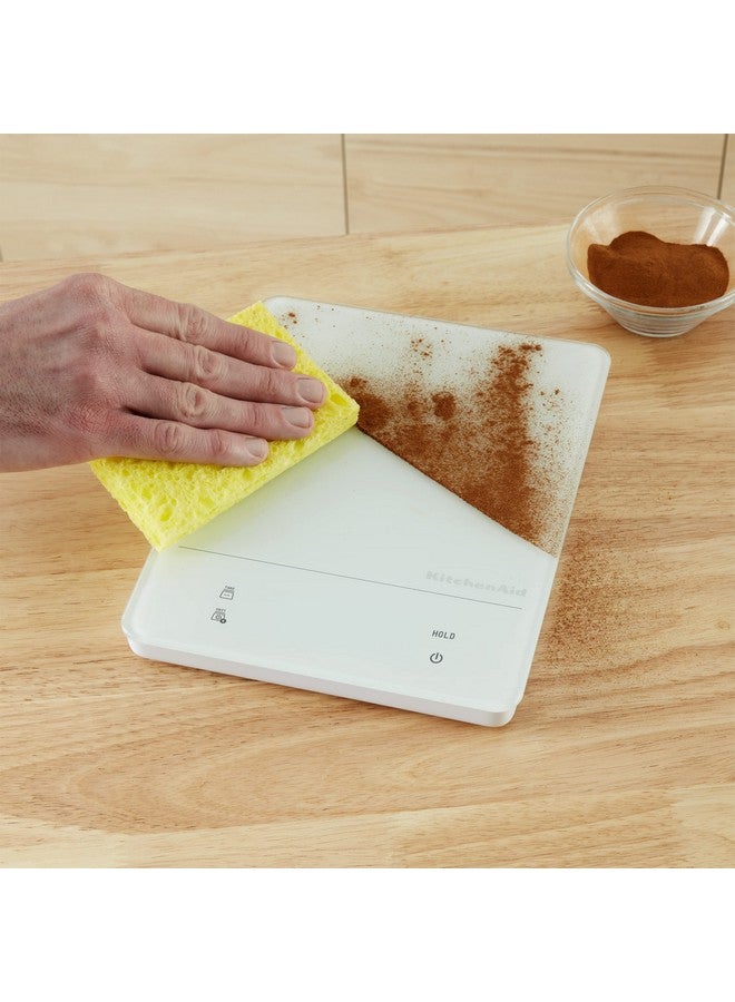 كيتشن إيد ميزان مطبخ وطعام رقمي مقاوم للماء (IPx7) من كيتشن إيد KQ913، مزود بقراءة LED، وسعة قصوى تصل إلى 11 رطلاً، باللون الأبيض - Image 5