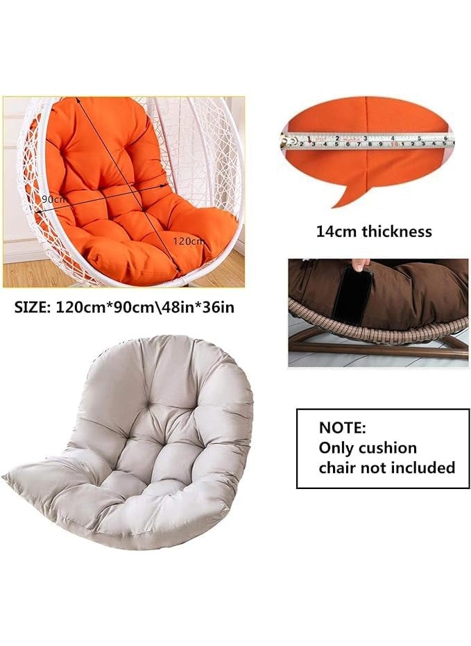ANAND INDIA GROUPS ANAND INDIA GROUPS Hanging Swing Chair Big Cushion Polyester Swing Chair Cushion SkinFriendly Soft Swing Chair Cushion for Indoor Outdoor Balcony GardenSky Blue  - Image 4