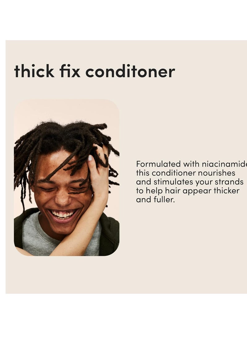 HIMS & HERS - hims Thick Fix Shampoo and Conditioner Set for Men- Thickening, Moisturizing, Reduces Shedding- Color Safe Hair Loss Shampoo and Conditioner- 2 pack, 6.4oz - Image 1