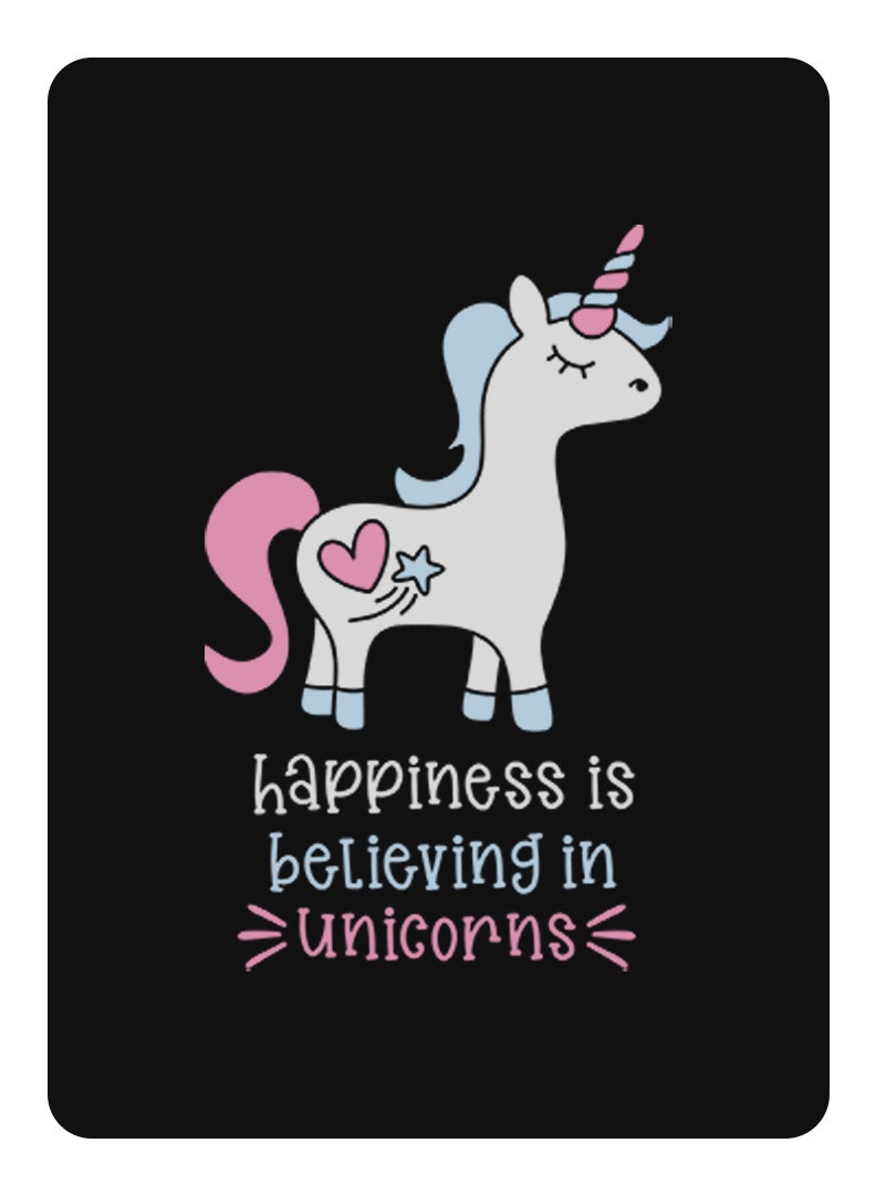 Theodor Protective Flip Case For Samsung Galaxy Tab A 10.1 (2019) SM-T510 With Trifold Stand Auto Wake Sleep Shockproof Cover Happiness is believing in Unicorns copy  - Image 1