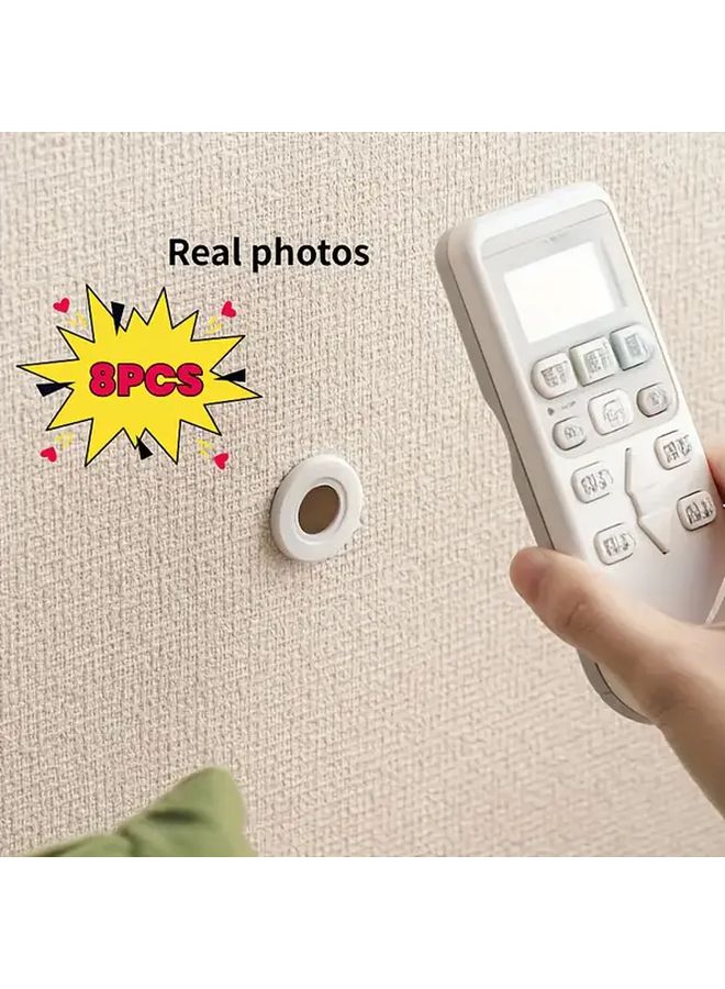 8 Piece Magnetic Remote Control Wall Mounts Utility Hooks For Wall Storage - Image 2