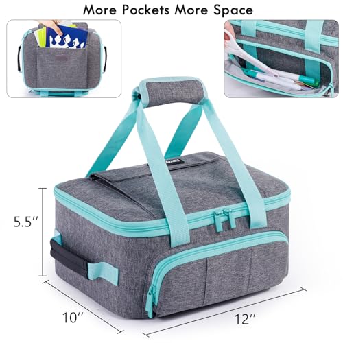 VIGEGARI Carrying Case Compatible with Cricut Joy, Easy Press Mini, Carrying Bag with Pockets for Cri cut Accessories, Cri cut Case - Image 3