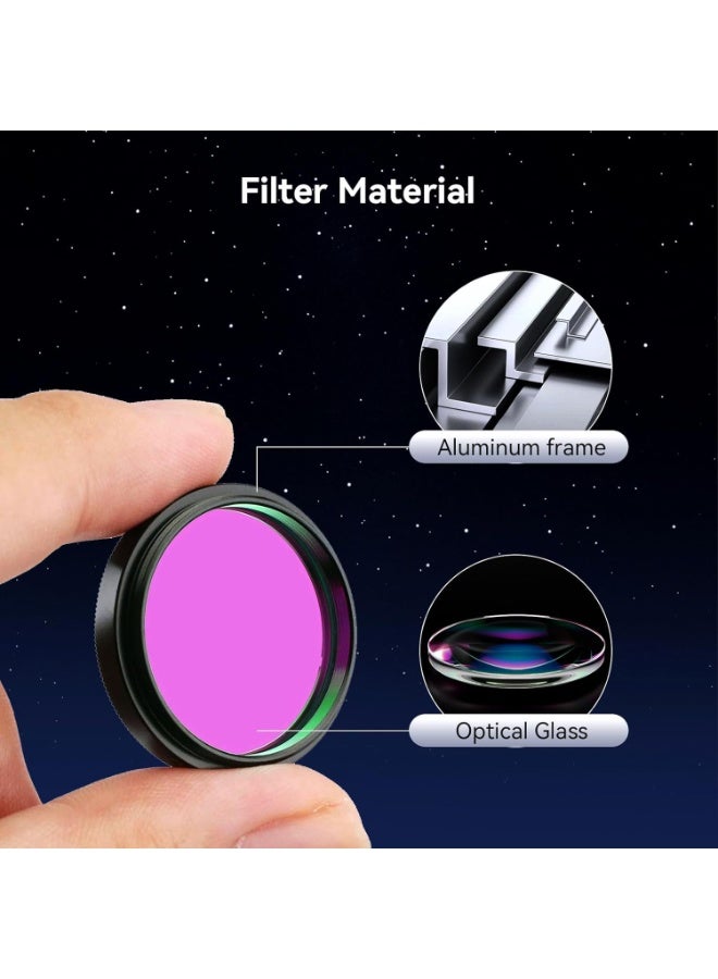 SVBONY Telescope Filter 1.25" UHC Filter Astrophotography to Improve The Image Contrast Reduces Light Pollution (1.25 inch) - Image 2