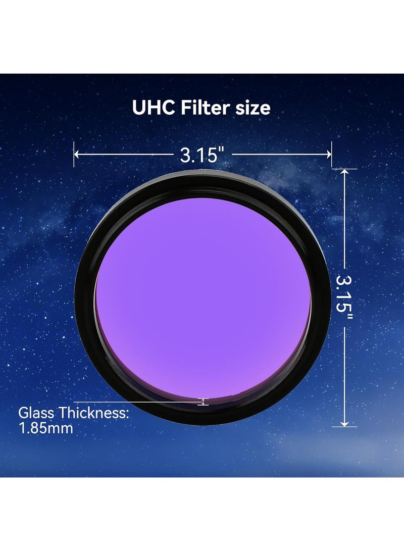 SVBONY Telescope Filter 1.25" UHC Filter Astrophotography to Improve The Image Contrast Reduces Light Pollution (1.25 inch) - Image 3