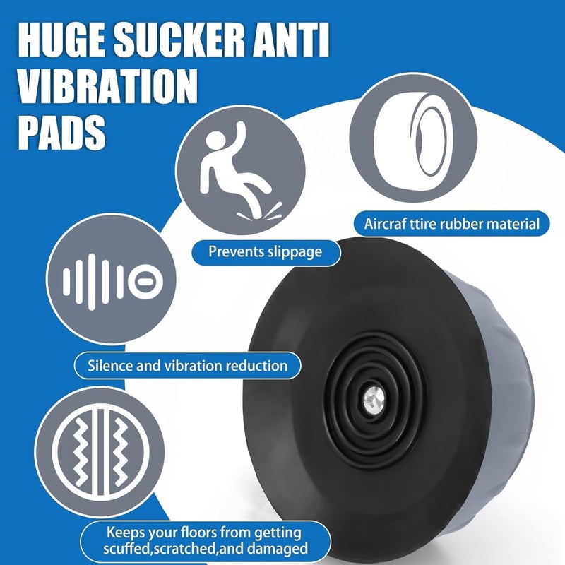 8 PCS Anti Vibration Washing Machine feet, Anti Vibration Anti Slip Pads for Washing Machine and Dryer Machine, Floor Protector for Washing Machines, Dryer Machine, Furniture and Appliances - Image 4