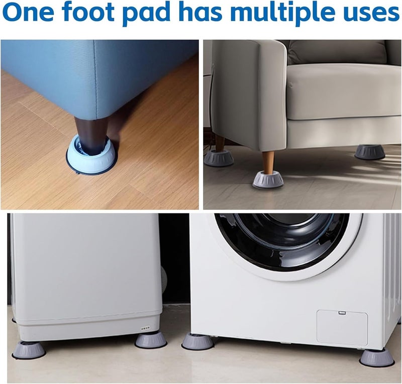 8 PCS Anti Vibration Washing Machine feet, Anti Vibration Anti Slip Pads for Washing Machine and Dryer Machine, Floor Protector for Washing Machines, Dryer Machine, Furniture and Appliances - Image 2