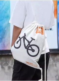 Freegallops Bicycle Club Drawstring Bag Cycling Backpack Outdoor Travel Organizer  - Image 3