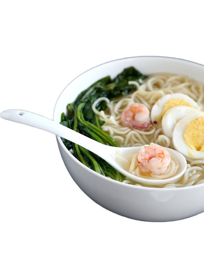JD.com Jingzao White Moonlight - Bone China Series Small Soup Spoon Bone China Household Tablespoon Microwave Safe 4-Piece Set Pure White - Image 2