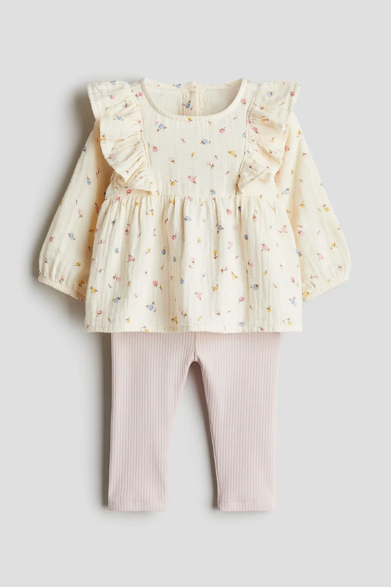 اتش اند ام 2-piece blouse and leggings set