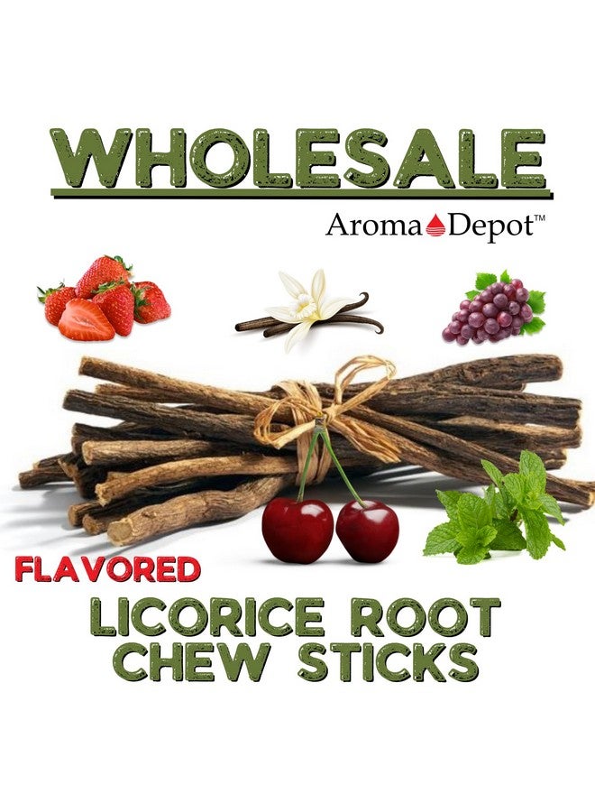 Aroma Depot Aroma Depot Strawberry 4 oz. Flavored Licorice Root Chew Sticks for Humans. 100% Pure Natural | Oral Health & Fresh Bearth | Individual Sticks are 6.5-7 inches Long. Glycyrrhiza Glabra from Turkey. - Image 5
