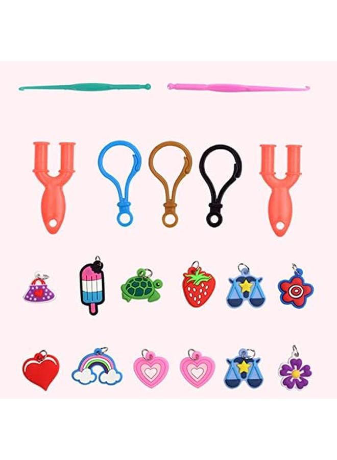 إي سي في في 2000 قطعة من الأربطة المنوال الملونة، مجموعة الأربطة المطاطية لصنع السوار، مجموعة يدوية فنية ذاتية الصنع، مجموعة إعادة تعبئة شريط مطاطي للفتيات والفتيان - Image 3