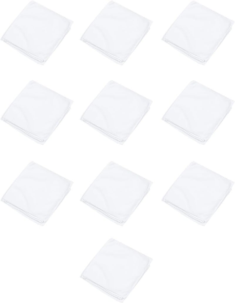 Abaodam 10pcs White Microfiber Beauty Towels 30x30cm Pedicure Spa Towels Highly Absorbent Soft Washcloths for Bathroom Hotel and Travel Use - Image 1