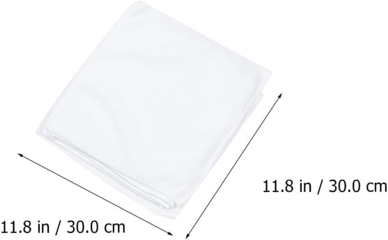 Abaodam 10pcs White Microfiber Beauty Towels 30x30cm Pedicure Spa Towels Highly Absorbent Soft Washcloths for Bathroom Hotel and Travel Use - Image 2
